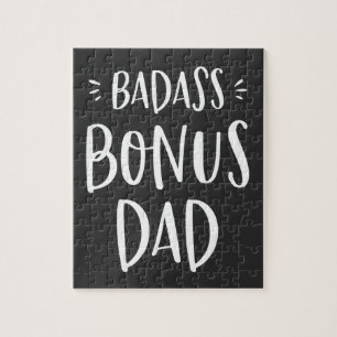 Bonus Pappa Roligt Stepdad Gift Fars dag Stepfathe Pussel