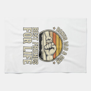 Bonus Pappa & Son Bästa Vänner Vintage T-Shirt Des Kökshandduk