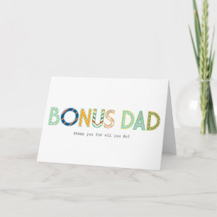 Bonus Pappa - tack för allt du gör Kort