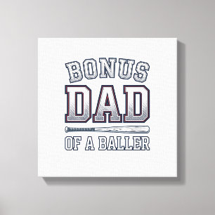Bonus Pappa till en Baller Vintage Sport Tröja Des Canvastryck