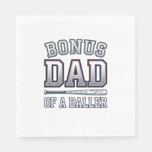 Bonus Pappa till en Baller Vintage Sport Tröja Des Pappersservett