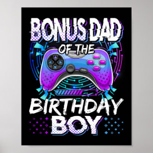 Bonus Pappa Till Födelsedags Pojken TV-Spel Rolig  Poster