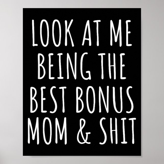 Bonus styvmamma mors dag från styvdotter poster (Framsidan)