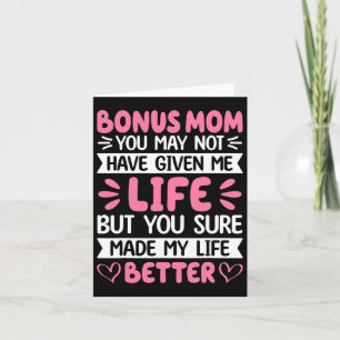 Bonusmamma Du Gjorde Mitt Liv Bättre Bonusdotter M Kort