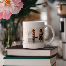 "Bonusmamma" Styvmamma | Två Foto Collage Kaffemugg