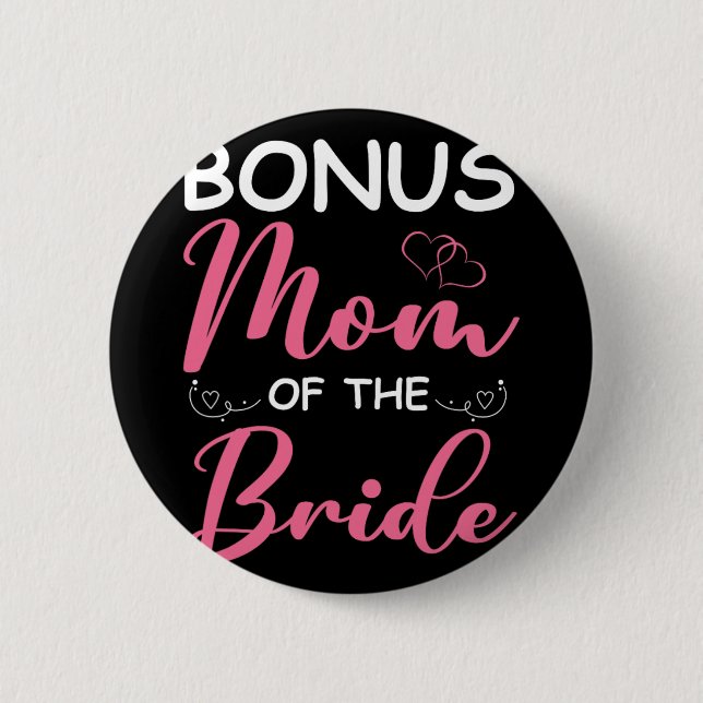 Bonusmamma till bruden styvmamma till bruden bröll knapp (Framsida)