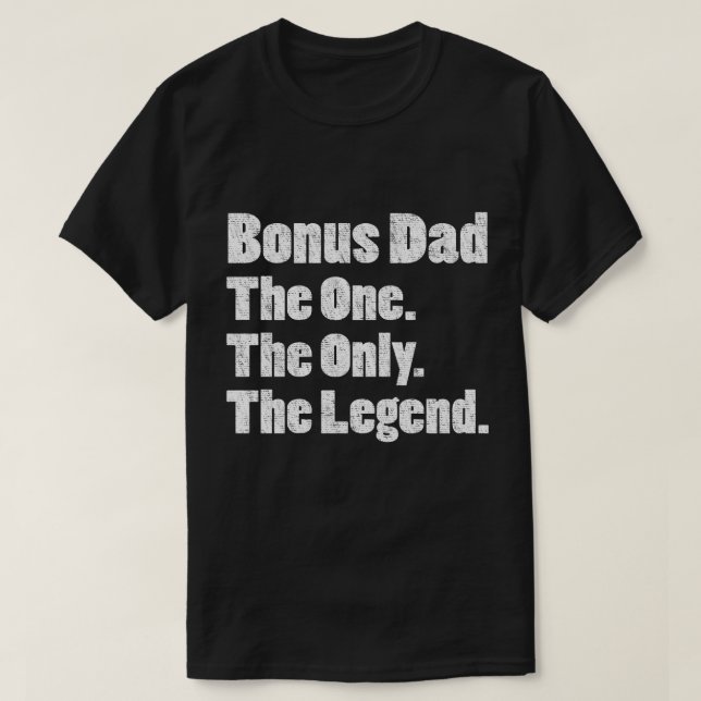 Bonuspappa den det enda legenden t shirt (Design framsida)