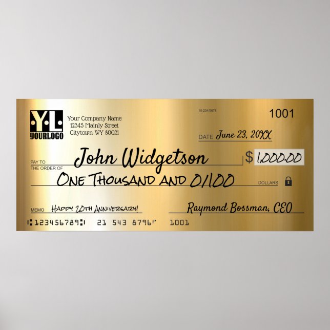 Bonuspris för giant faux-presentationskontroll poster (Framsidan)