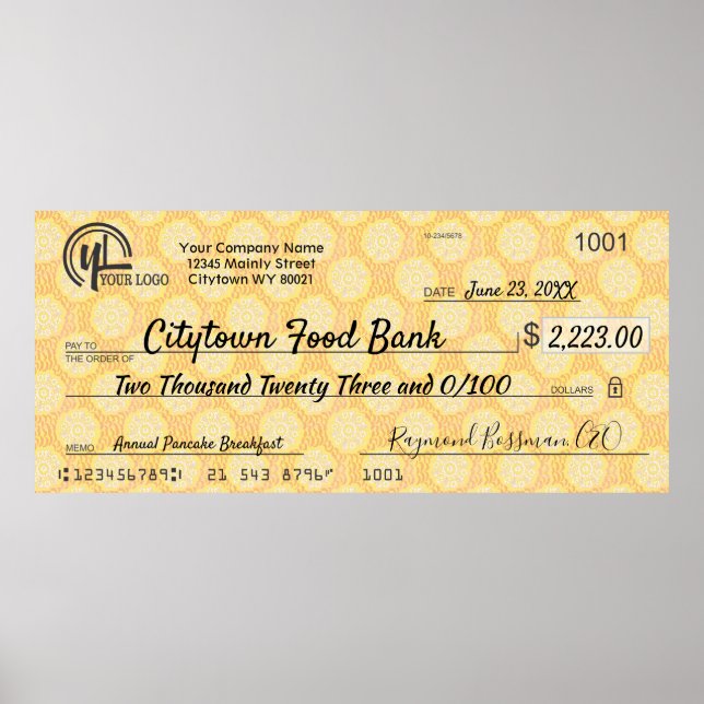 Bonuspris för giant faux-presentationskontroll poster (Framsidan)