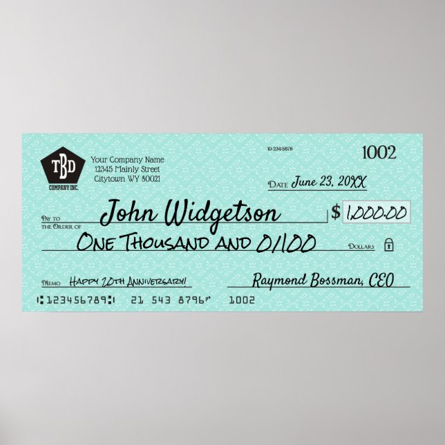 Bonuspris för giant faux-presentationskontroll poster (Framsidan)