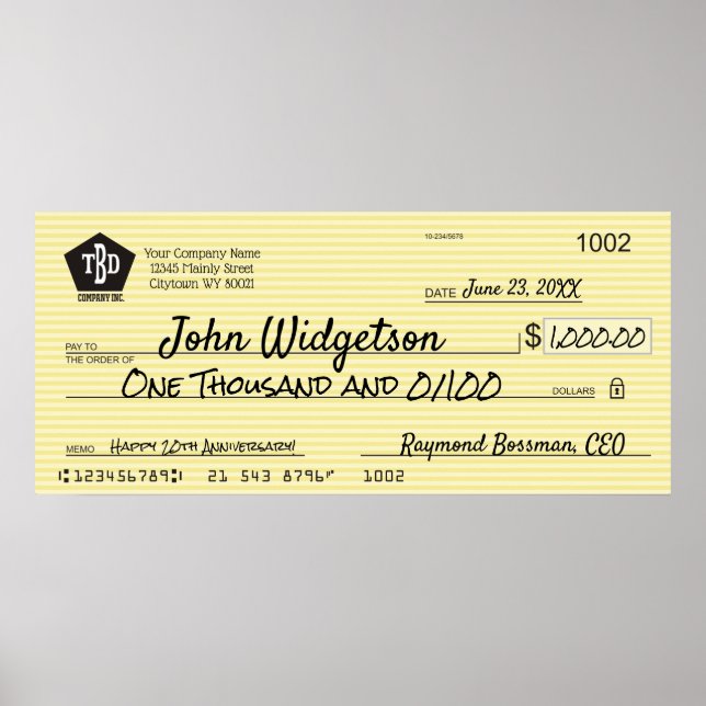 Bonuspris för giant faux-presentationskontroll poster (Framsidan)