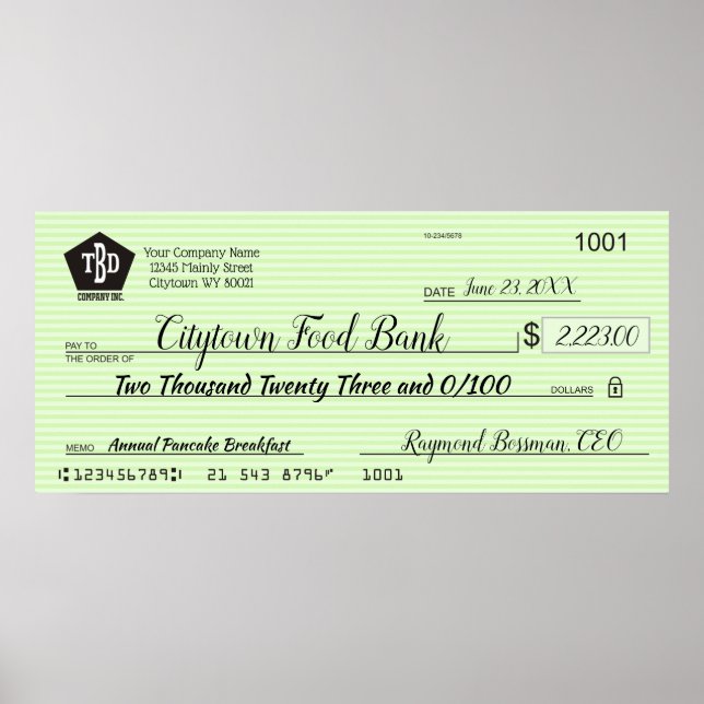 Bonuspris för giant faux-presentationskontroll poster (Framsidan)