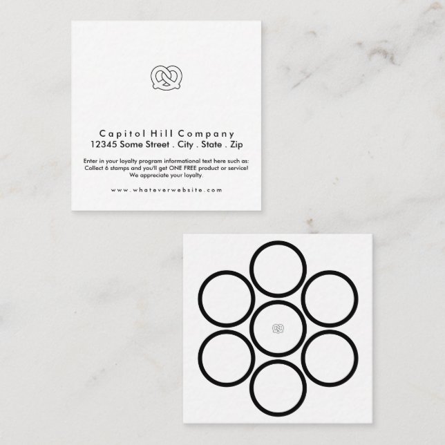 bonusprogram, mjuk anarkant lojalitetskort (Fram/baksida)