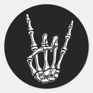 Bony Sten Hand Runt Klistermärke