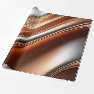 Bonze Silver Vågigt en mönstrad Wrapping Papper Presentpapper