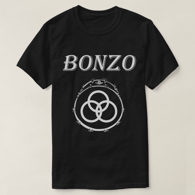 Bonzo Three Ringar Symbol Bass Drum T-Shirt (Design framsida)