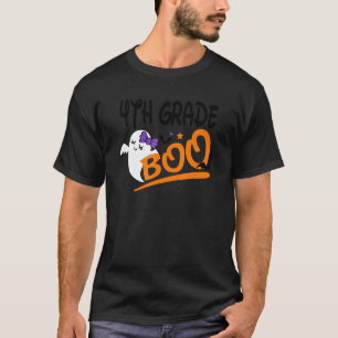 Boo 4:e fjärde Klass Boo Girl Kid School Hallo T Shirt