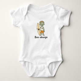 Boo-abunga | Söt Halloween Zombie Surfar Bebis T Shirt
