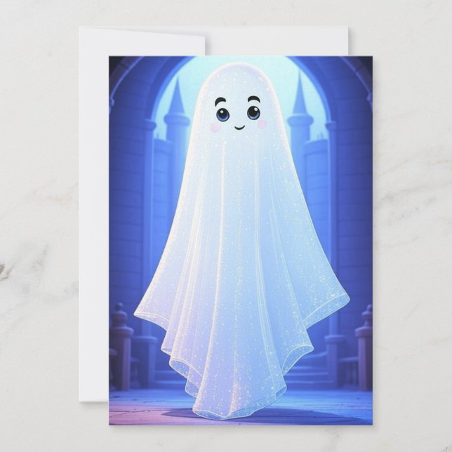 Boo AI Ghost Inbjudningar (Framsida)
