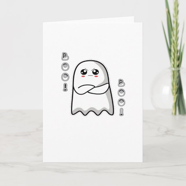 Boo Av Missnöje Klassisk Retro Kort (Framsida)