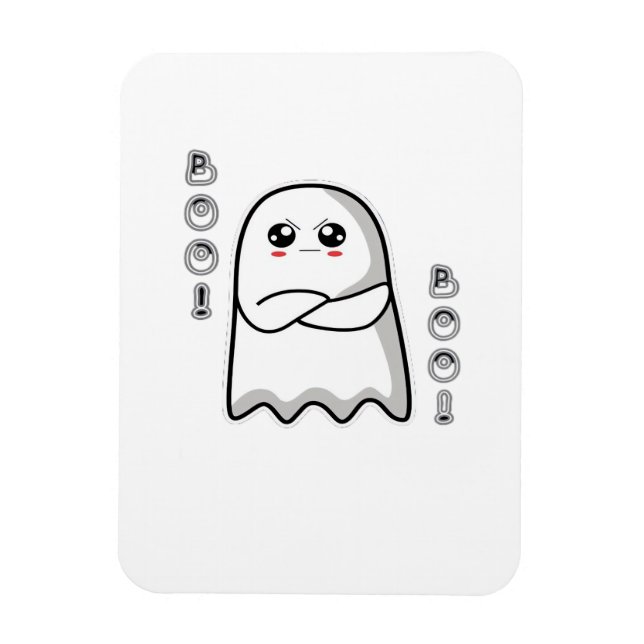 Boo Av Missnöje Klassisk Retro Magnet (Vertikal)