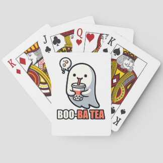 Boo-Ba Tea Ghost – Lekfull Halloween Boba Älskare Casinokort