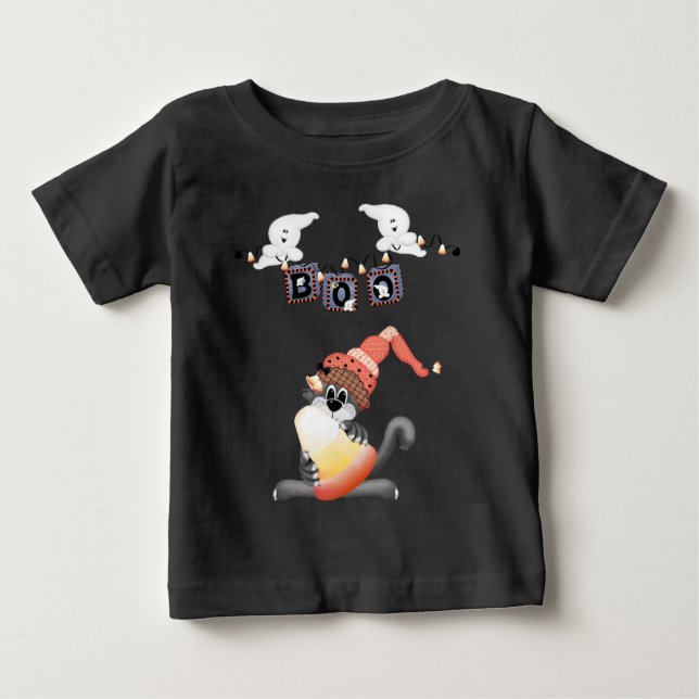 Boo Baby Halloween T Shirt (Framsida)