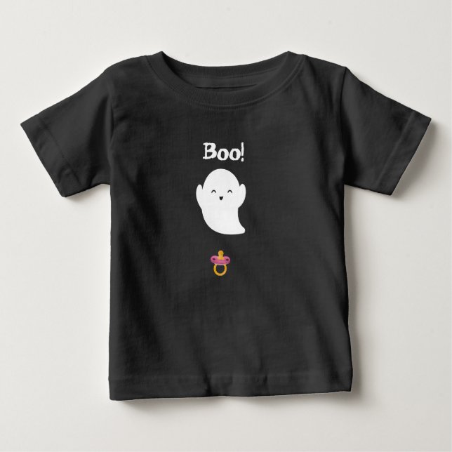 Boo! Baby poppar ut nappar för att säga "bu"! T Shirt (Framsida)