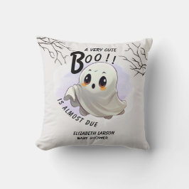Boo Baby Shower Halloween tema Söt fest Kudde