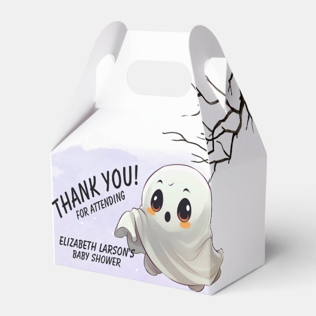 Boo Baby Shower Halloween themed Cute Party Presentaskar (Framsidan Sidan)