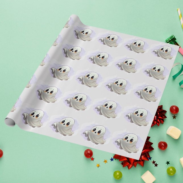Boo Baby Shower Halloween themed Cute Party Presentpapper (Skapare uppladdad)