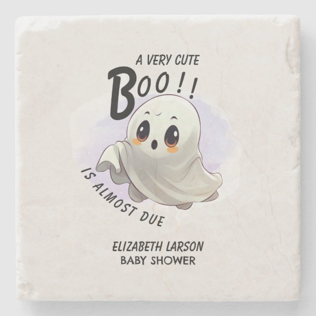 Boo Baby Shower Halloween themed Cute Party Stenunderlägg (Framsidan)