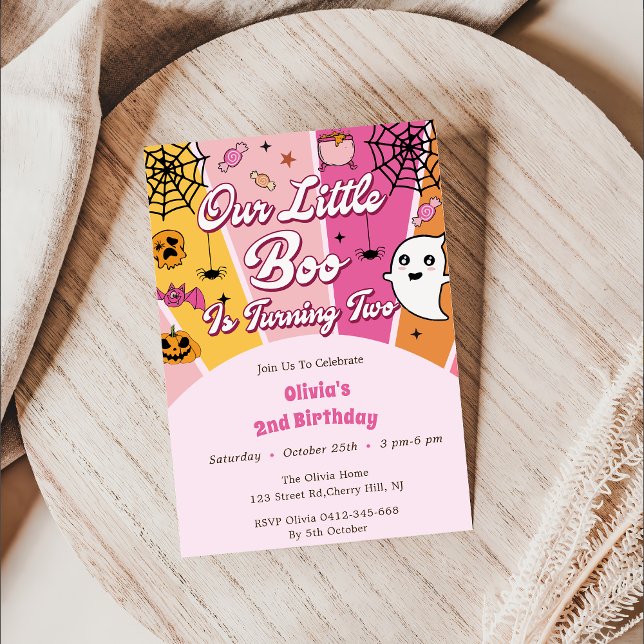 Boo Baby Shower vår lilla boo är snart klar Inbjudningar (Skapare uppladdad)