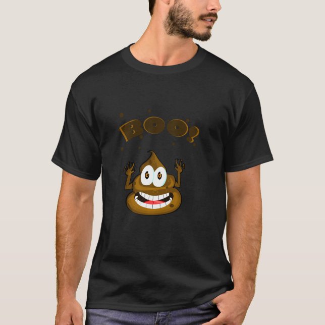 Boo Bajs Tee Halloween   Män Kvinnor (Framsida)