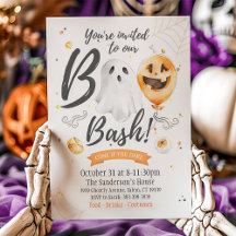 Boo Bash-inbjudan, Halloween-inbjudan