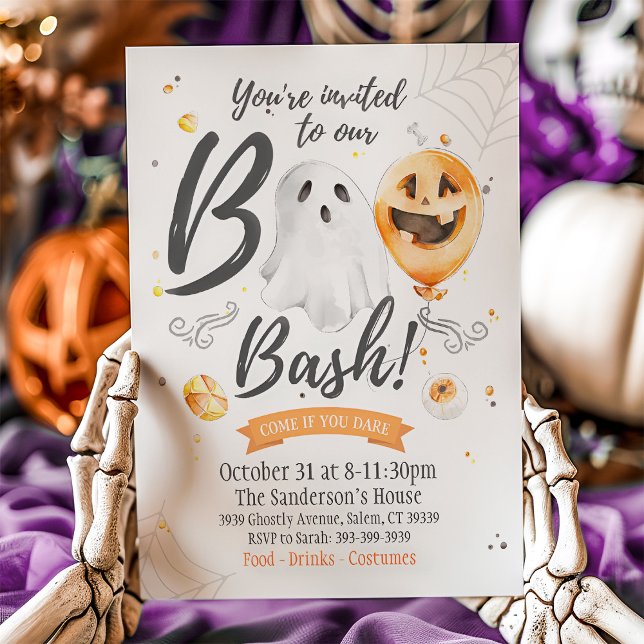 Boo Bash-inbjudan, Halloween-inbjudan Inbjudningar (Skapare uppladdad)