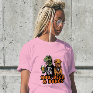 Boo Beer Bones T Rex Retriever Vintage Tee