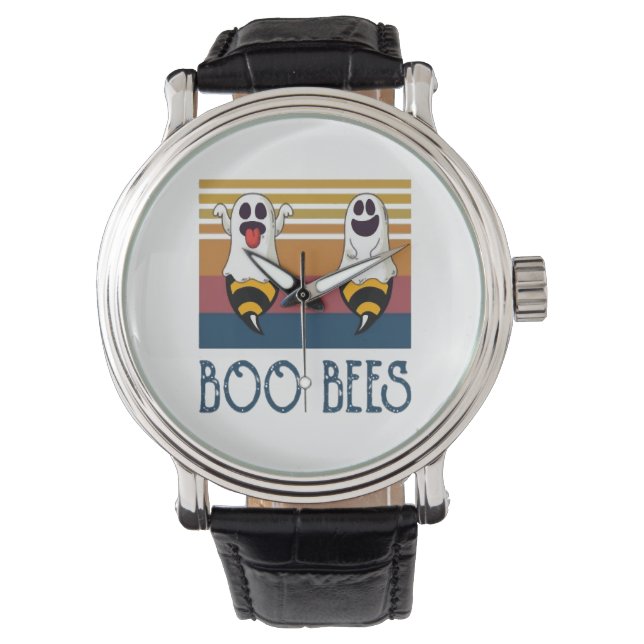 Boo Bees Couple Ghost Halloween-skjorta Armbandsur (Framsida)