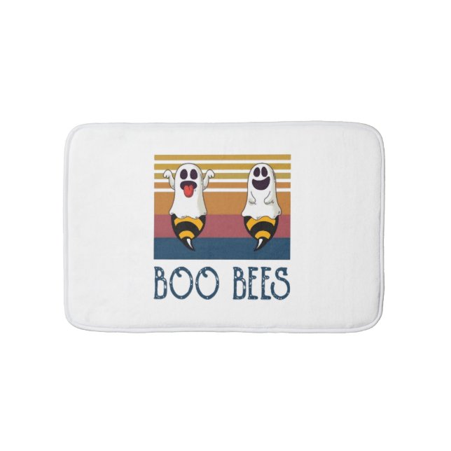Boo Bees Couple Ghost Halloween-skjorta Badrumsmatta (Framsidan)