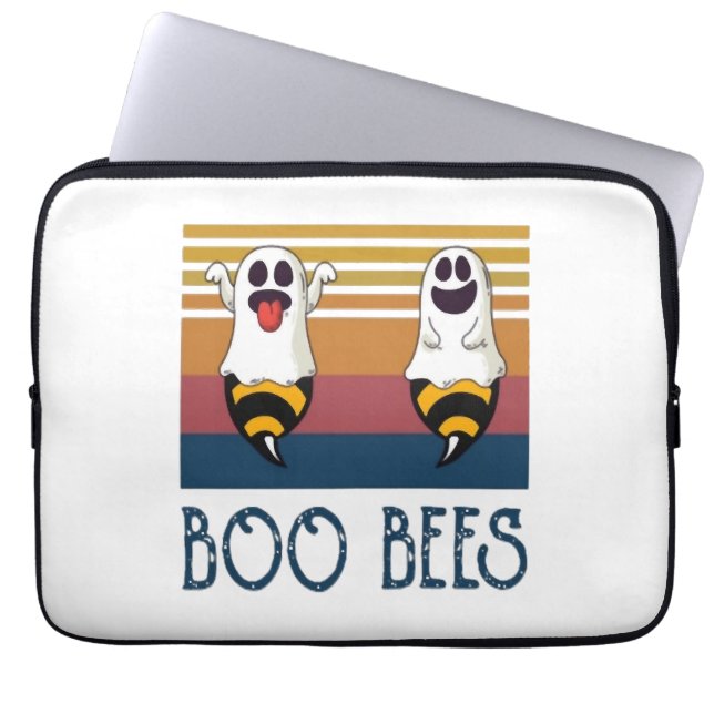 Boo Bees Couple Ghost Halloween-skjorta Laptop Fodral (Framsidan)
