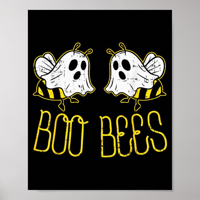 Boo Bees Funny Couples Halloween Costume For Adult Poster (Framsidan)