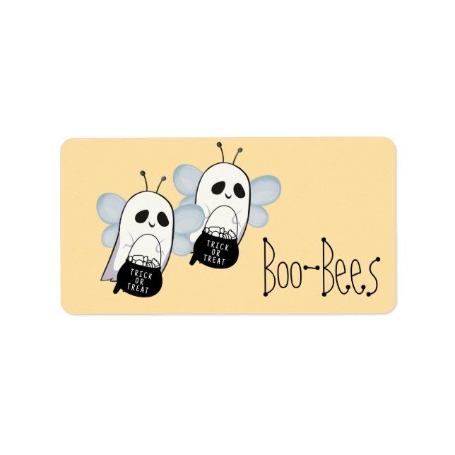 Boo-Bees Ghost  Adressetikett (Framsidan)