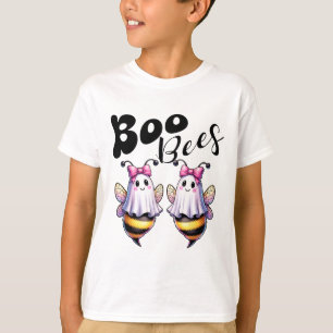Boo Bees Ghost Bee Halloween Costume Women Funny T Shirt
