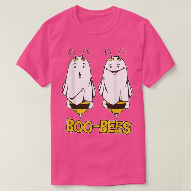 Boo Bees Happy Halloween couple  T Shirt (Design framsida)