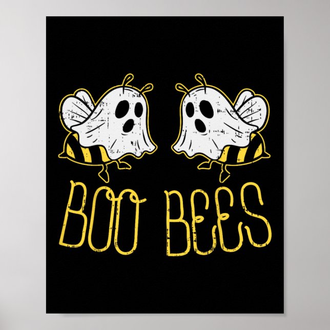 Boo Bees Roligt Par Halloween Costume for Vuxen H Poster (Framsidan)