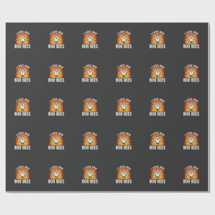 Boo Bina Halloween Spökbi Rolig Design_1 Presentpapper