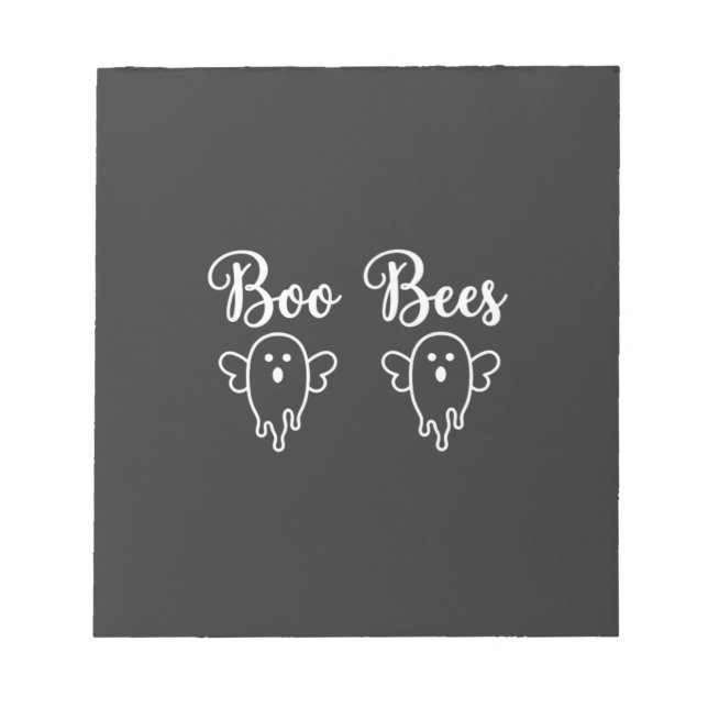 Boo Bina Halloween Spökdesign Anteckningsblock (Framsida)