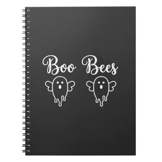 Boo Bina Halloween Spökdesign Anteckningsbok (Framsidan)