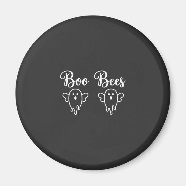 Boo Bina Halloween Spökdesign Magnet (Framsidan)