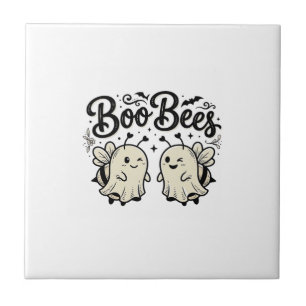Boo Bina Vinter Halloween Spökbi Design_1 Kakelplatta